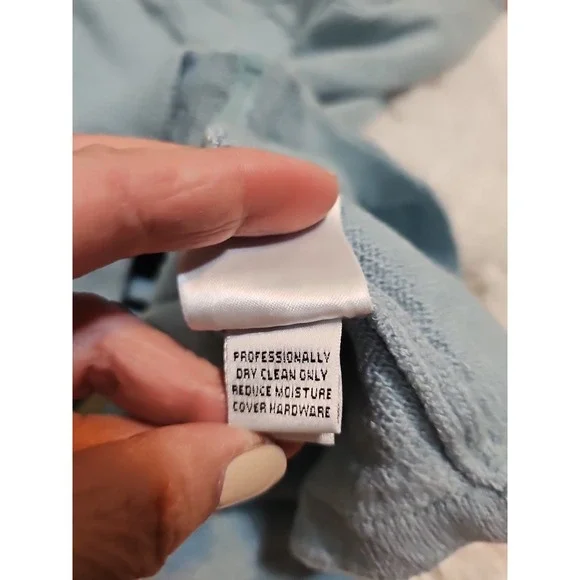 St. John 2 Piece Set Pants And Jacket Women Blue Color Full Zip Wide Leg Size S - Picture 7 of 13